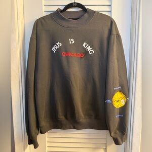 Kanye West Jesus Is King Chicago Gold II Promotional Merch Crewneck Sweatshirt